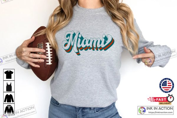 Vintage Miami Basic Football Shirt