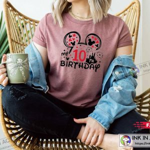 Happy 10th Birthday 10 Years Old Birthday Disney Shirt 3