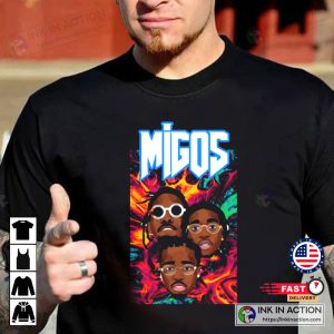 Migos Migos Merch Offset Quavo Takeoff T shirt Trap Music Rapper Rap Hip Hop Concert T shirt 3