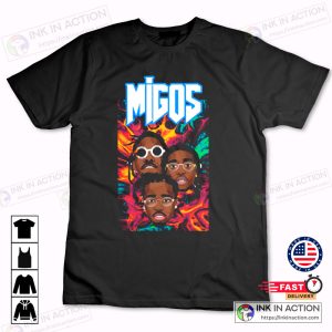 Migos Migos Merch Offset Quavo Takeoff T shirt Trap Music Rapper Rap Hip Hop Concert T shirt 4