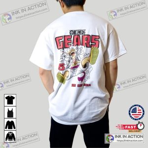 One Piece Luffy Gear 5 Manga Anime T-shirt 4