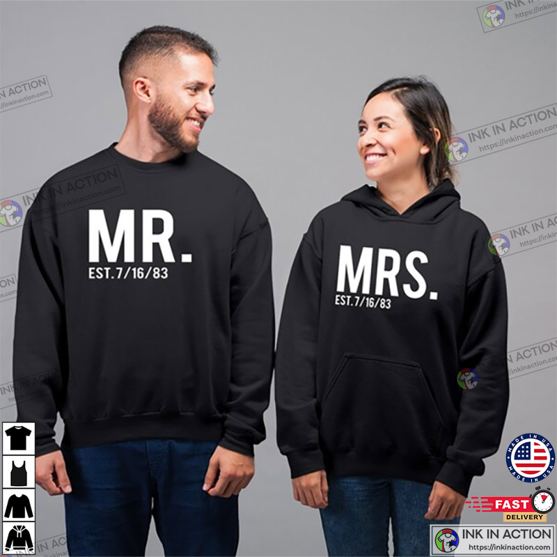 Mr. and Mrs. Funny Anniversary Couples Matching Sets