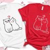 My Pretty Cats Valentines Love Couple Heart Shirt