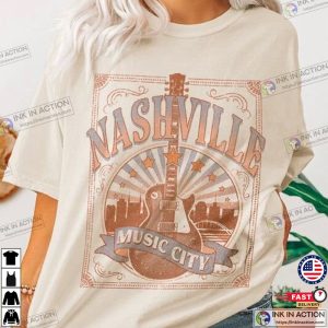 Nashville Shirt Nashville Music City Graphic Tee Country Music Shirt Retro Nashville Tennessee 3