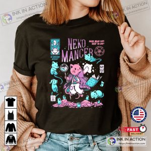 Neko Mancer Tshirt Kawaii Gothic Aesthetic 1