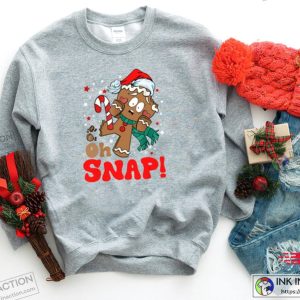 Oh Snap Sweatshirt Christmas Sweatshirt Gingerbread Shirt 3