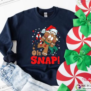 Oh Snap Sweatshirt Christmas Sweatshirt Gingerbread Shirt 4