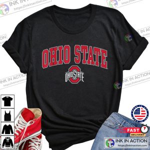 Ohio State Buckeyes Arch Over Logo Black Officially Licensed T Shirt 2