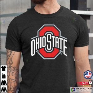 Ohio State Buckeyes Icon Logo Black Officially Licensed T Shirt 2