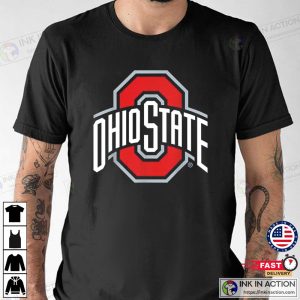 Ohio State Buckeyes Icon Logo Black Officially Licensed T Shirt 3