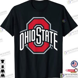 Ohio State Buckeyes Icon Logo Black Officially Licensed T Shirt 4
