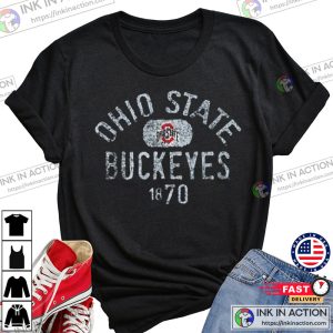 Ohio State Buckeyes Vintage 1870 Black T Shirt 1