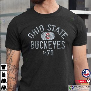 Ohio State Buckeyes Vintage 1870 Black T Shirt 2