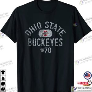 Ohio State Buckeyes Vintage 1870 Black T Shirt 4