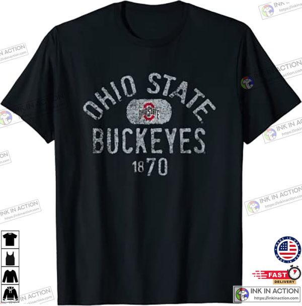 Ohio State Buckeyes Vintage 1870 Black T-Shirt