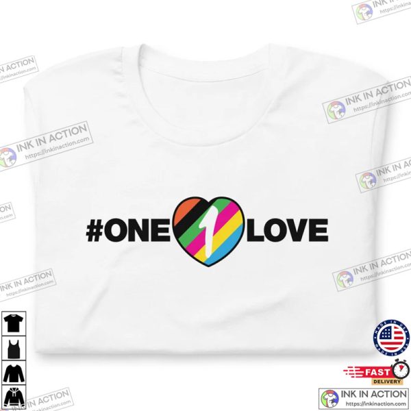 One Love Binde Kaufen Unisex T-shirt, One Love Armband Shirt, OneLove Heart