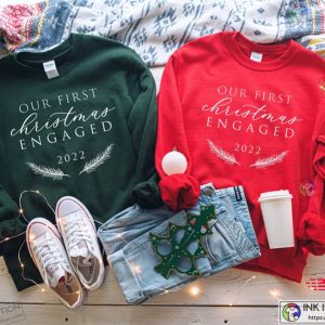 Our First Christmas New Engaged Couple Christmas Sweater 2