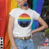 Peeking Cat In Rainbow T-Shirt Pride Cat Shirt