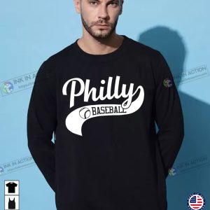 Philadelphia Baseball Skyline Retro Philly Cityscape Vintage Sweatshirt