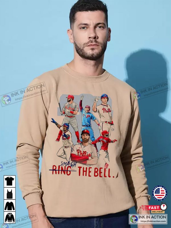 Philadelphia Phillies Baseball Smash Ring The Bell Vintage Shirt