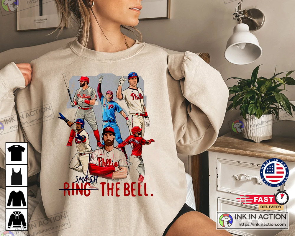 Philadelphia Phillies Baseball Smash Ring The Bell Vintage Shirt - Ink In  Action
