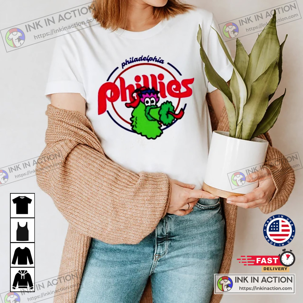 Customized Phillies Phanatic Play Ball Tee Shirt