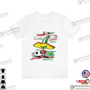 Pique Mexico 86 Shirt Mexico World Cup 1986 Retro T Shirt 2