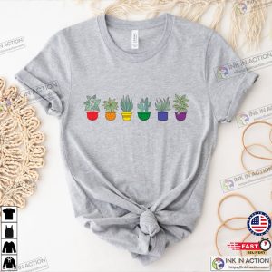 Plant LGBTQ Pride Shirt Gender Neutral Shirt Cute Pride T Shirt LGBTQ Ally Subtle Pride T Shirt 3