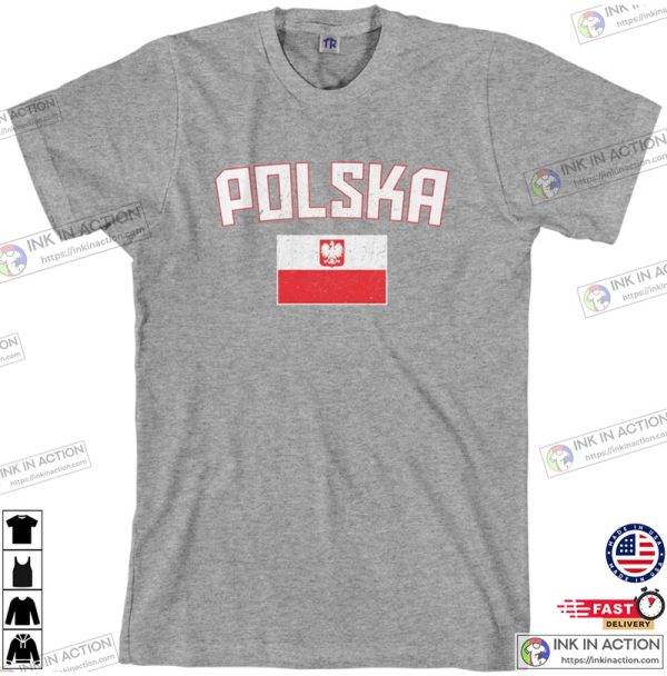 Polska Flag Men’s T-shirt, Polish National Team Poland, Warsaw Football European Republic Soccer