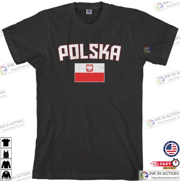 Polska Flag Men’s T-shirt, Polish National Team Poland, Warsaw Football European Republic Soccer