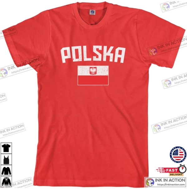 Polska Flag Men’s T-shirt, Polish National Team Poland, Warsaw Football European Republic Soccer