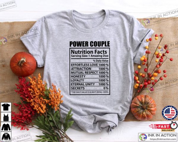 Power Couple Honeymoon Valentines Day Shirts