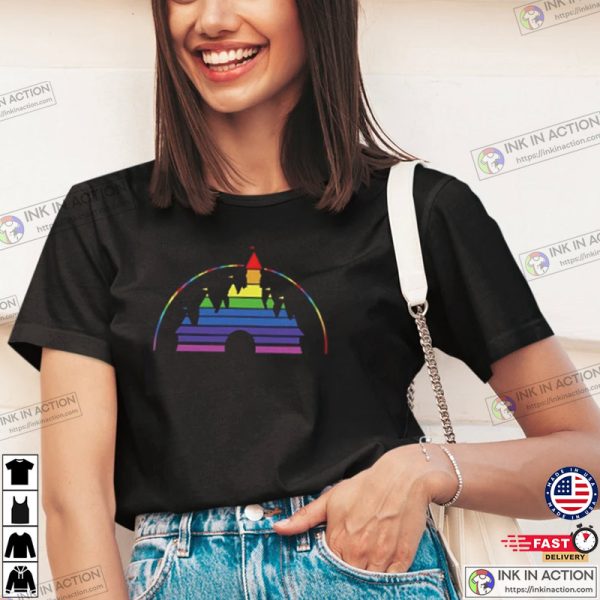 Disney Castle LGBT Pride Gifts Equality Shirt