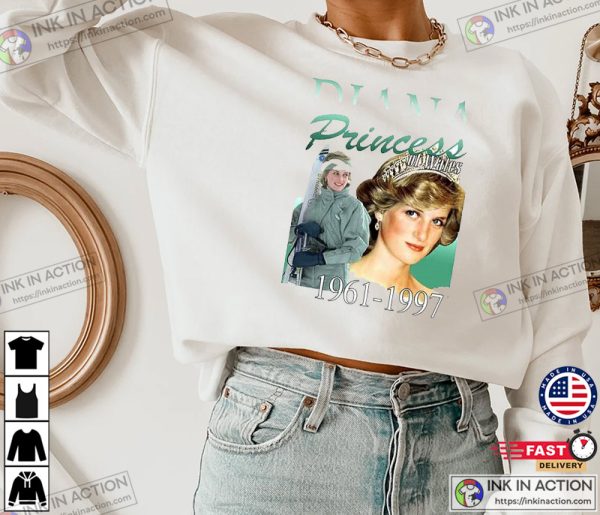 Princess Diana Wales 1961-1997 Retro Design Tee Vintage