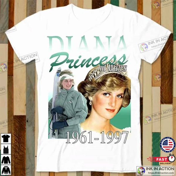 Princess Diana Wales 1961-1997 Retro Design Tee Vintage