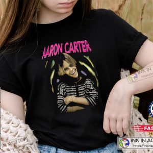 RIP Aaron Carter 90s Style T Shirt Thank You For The Memories Rest In Peace Shirt