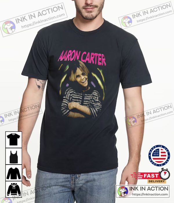 RIP Aaron Carter 90s Style T-Shirt Thank You For The Memories Rest In Peace Shirt