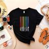 Rainbow Lightsaber Shirt Star LGBT Apparel Pride Flag Gift
