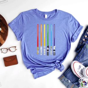 Rainbow Lightsabe Shirt Star LGBT Apparel Cool Wars Colorful Clothes Gay Man T Shirt Inspirational Outfit Pride Flag Gift 4