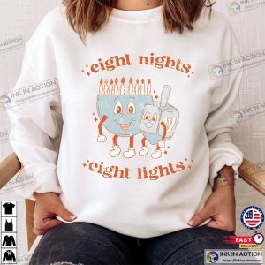 Retro Chanukah Sweatshirt Womens Hanukah Sweatshirt Chanukah Crewneck 2