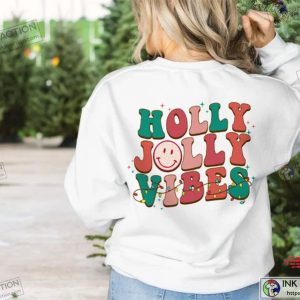 Retro Christmas Holly Jolly Vibes Shirt, Vintage Christmas Shirt