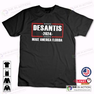 Ron Desantis 2024 Make America Florida Mens Political Graphic Tee 2