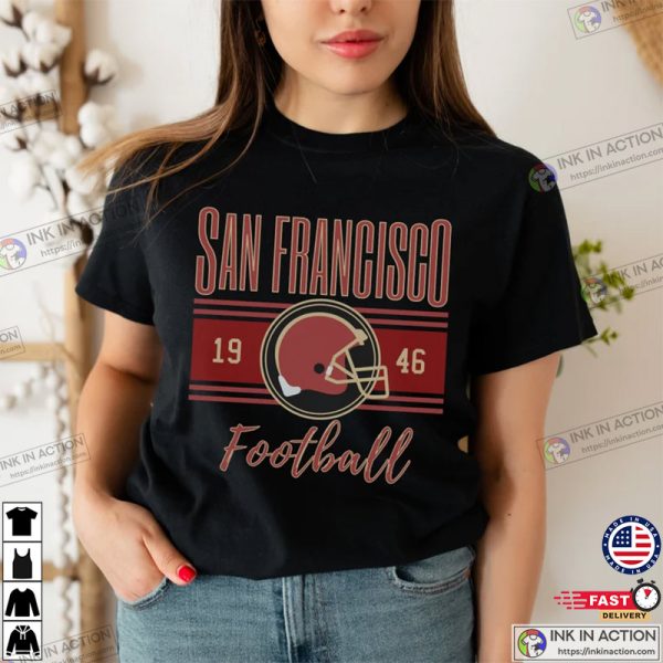 San Francisco Football Retro Unisex Graphic Football Shirt