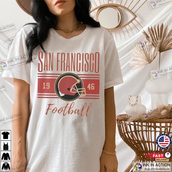 San Francisco Football Retro Unisex Graphic Football Shirt