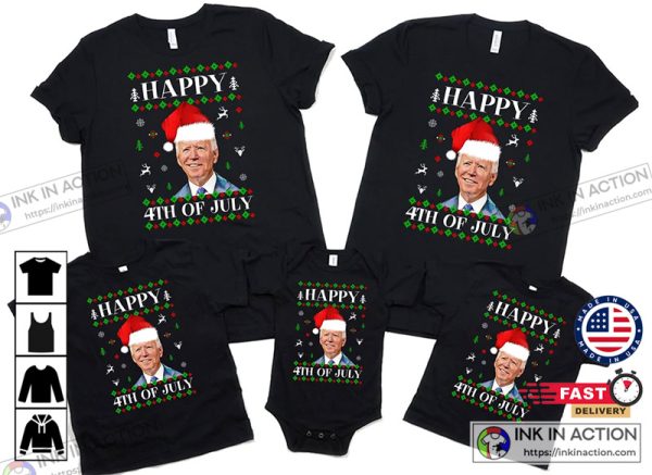 Santa Joe Biden Republican Christmas Funny T-shirt