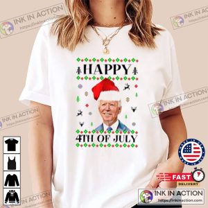 Santa Joe Biden Republican Christmas Funny Tshirt 3