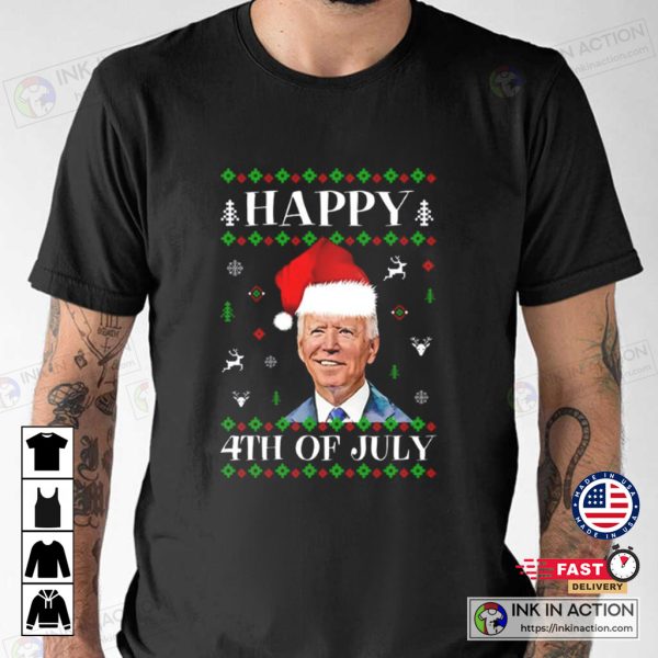 Santa Joe Biden Republican Christmas Funny T-shirt