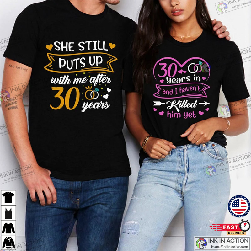 Funny Couple Shirts, His and Hers Matching Shirts, Anniversary Shirts, Cute  Couple Shirts, Anniversary Gift - Ink In Action