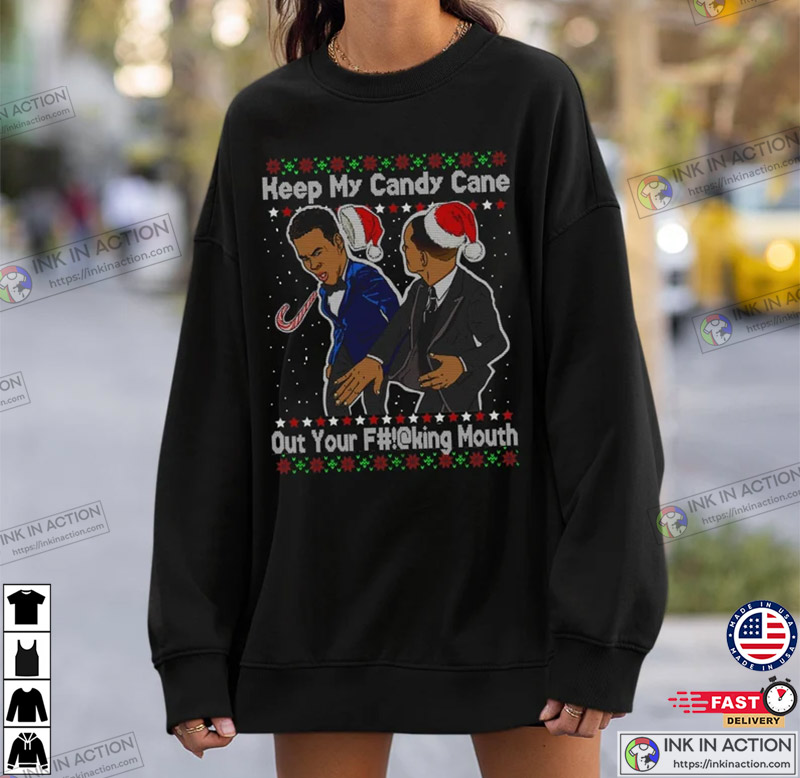 Will Smith Slaps Chris Rock Meme Ugly Christmas Sweater 2023 Anime Ape For  Men And Women - Binteez