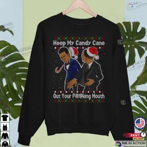 Slap Will Chris Meme 2022 Hoodie Chris Rock Slap Ugly Christmas Sweater Keep Santas Name Out Of Your Fckin Mouth 3